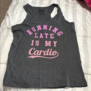 Chin Up Apparel Dark Gray Tank Top